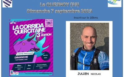 Il a lancé la nouvelle saison 2025 2026 nous avions rendez vous ce dimanche 7 septembre avec Julien à la corrida Quercitaine