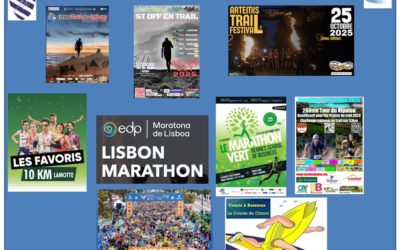 Carcassonne / Godewaersvelde / Rennes / Saint-Offenge / Baisieux / Lorcières en Margeride pour la France ; Lisbonne (Portugal) / Valence (Espagne) tous lieux visités par le groupe hors stade et trail du JA Fretin tout au long de ce long week-end du 24 au 26 octobre 2025