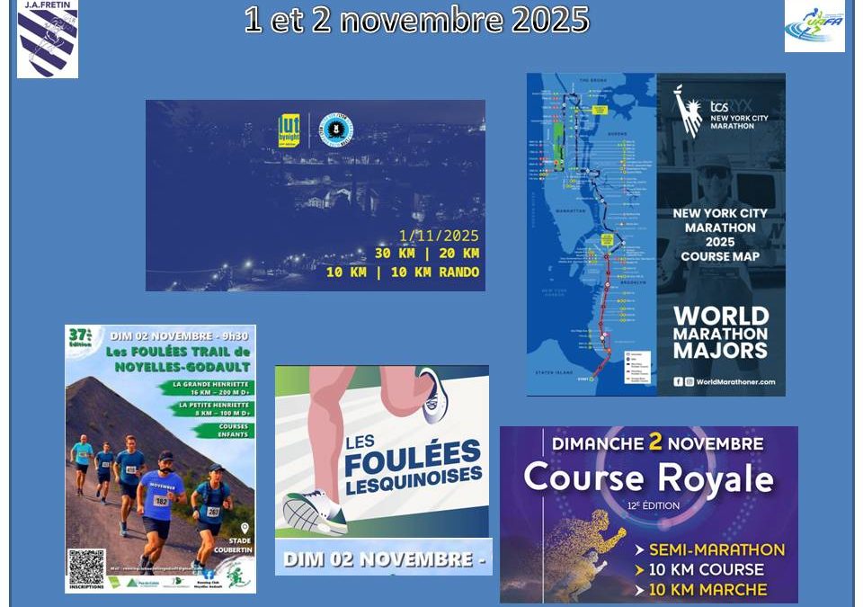 Le grand écart des destinations du groupe Hors stade du JA Fretin ce week-end des 1 et 2 novembre Lyon / Fontenay le Fleury (78) / Noyelles-Godault /Lesquin et puis direction les States New York  !!!!!!!