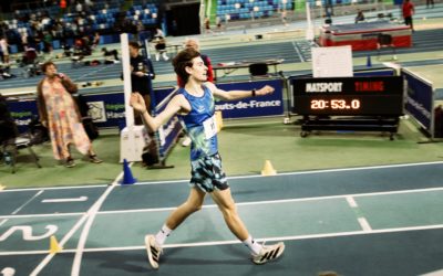 Gabin Vanhille – Record de France U18 5.000m marche athlétique indoor