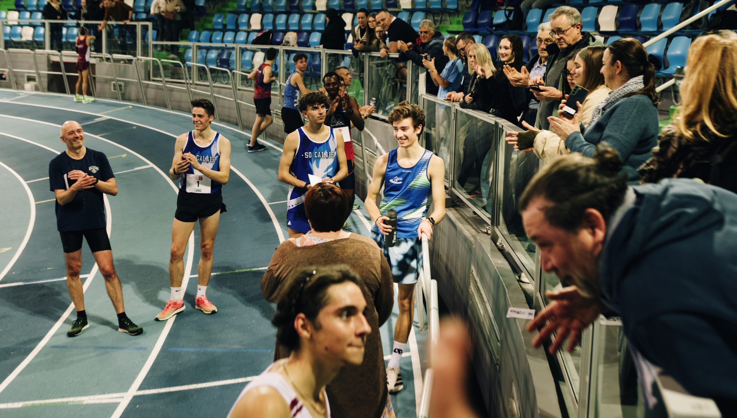 Gabin Vanhille, record de France marche athlétique 5000m U18 indoor.