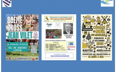 Du cross et de la course festive au menu de ce dernier rendez vous du groupe hors stade pour l’année 2025 dimanche 21 décembre !!