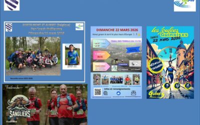 Au programme de ces 21 et 22 mars escapade à la Roche en Ardennes samedi et puis dimanche le Mont St Aubert ,Loos en Gohelle, Guines et partons à l&rsquo;étranger avec le Marathon de Rome