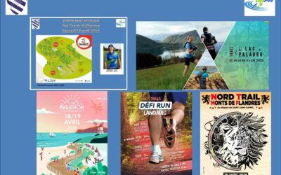 18 et 19 avril encore un week-end de découverte de la France par le groupe hors stade et trail du JA Fretin au menu l&rsquo;Isère , le parc d&rsquo;Ohlain,  les Flandres, la côte indigo (Aude) et Languidic (Morbihan)