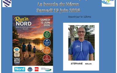 Samedi 13 juin 2026 1ère édition du Run in Nord à Willems Stéphane y était !!!